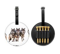 Wolf Pack Sac de rangement pour tees de golf Noir - Facile à transporter et plus efficace pour jouer au golf