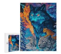 Wolf Pack Wild Adventure Puzzle 1000 Pièces Educa Jouet en Bois Cadeau Unique Décoration Intérieure Jeu Éducatif Challenge Toy Adultes Et Enfants À Partir De 14 Ans 500 PCS