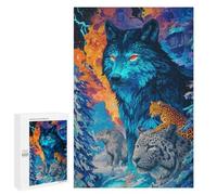 Wolf Pack Wild Adventure Puzzle 1000 Pièces Educa Jouet en Bois Cadeau Unique Décoration Intérieure Jeu Éducatif Challenge Toy Adultes Et Enfants À Partir De 14 Ans 1000 PCS