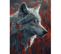 Wolf Plant Adult Jigsaw Puzzle 1500 Pieces,Classic Jigsaw Puzzle for Teenagers, Boys and Girls, with Sturdy, Tightly Packed Pieces,Letters on The Back,57x87cm