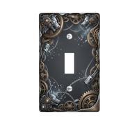 Wolf Plaque de protection pour interrupteur à bascule en plastique bronze de taille standard pour salon, chambre à coucher, maison et bureau (simple)