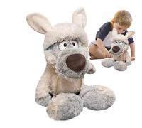 Wolf Plush - Plush oreiller | Animaux en peluche en tissu jouet en peluche | 11,8 pouces de vêtements de mouton jouet loup câlin poupées de collection, accessoires de jouets confortables