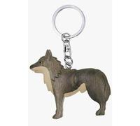 Wolf-porte-clés en bois