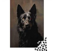 Wolf Portrait Art Puzzles 1000 Pièces Cadeau Unique Jeu Éducatif Challenge Toy À De Qualité Supérieure Peinture Art pour Adultes Enfants 38x26cm/1000pcs