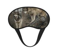 Wolf Print,Masques de sommeil occultants, cache-yeux couvrants, masques de sommeil anti-lumière