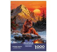 Wolf Puzzle 1000 Pièces Adultes Enfants intéressant Puzzles 1000 Pièces Jeux D'adresse Décor À La Maison 70x50cm/1000pcs