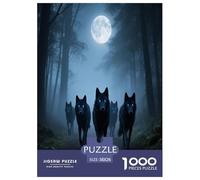 Wolf Puzzle 1000 Pièces Educa Jouet en Bois Cadeau Unique De l'art De La Décoration Jeu Éducatif Challenge Toy Adultes & Enfants des 14 Ans 38x26cm/1000pcs