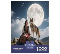 Wolf Puzzle 1000 Pièces Educa Jouet en Bois Cadeau Unique Décoration Intérieure Jeu Éducatif Challenge Toy Adultes & Enfants des 14 Ans 38x26cm/1000pcs