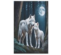 Wolf Puzzle en Bois 1000 Pièces, DIY, Divertissement Créatif, Amusement Puzzles pour Adultes Et Enfants À Partir De 12 Ans, 78×53cm