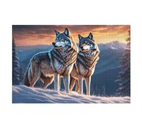 Wolf - Puzzle en Bois Adulte - Puzzle 1000 P - (Challenge Puzzles) - Adultes Et Enfants À Partir De 12 Ans - Puzzle De Qualité Supérieure - (75×50cm)