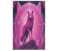 Wolf Puzzle en Bois Enfant 1000 Pièces - Jeu EduChatif Motricité Fine Et Concentration - Puzzles pour Adultes （78×53cm）