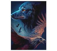Wolf Puzzle en Bois Enfant 300 Pièces - Jeu Educatif Motricité Fine Et Concentration - Puzzles pour Adultes 42×30cm