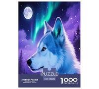 Wolf Puzzles 1000 Pièces Cadeau Unique Jeu Éducatif Défi Jouet À De Qualité Supérieure Peinture Art pour Adultes Et Enfants 38x26cm/1000pcs