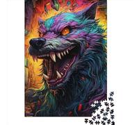 Wolf Puzzles 1000 Pieces Cadeau Unique Jeu Éducatif Défi Jouet À De Qualité Supérieure Peinture Art pour Adultes Et Enfants À Partir De 14 Ans 1000pcs (75x50cm)