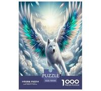 Wolf Puzzles 1000 Pieces Cadeau Unique Jeu ÉduChatif Défi Jouet À De Qualité Supérieure Peinture Art pour Adultes Enfants 70x50cm/1000pcs