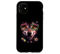 Wolf Retro avec Zoom 80s Vaporwave Gamer Coque pour iPhone 11