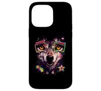Wolf Retro avec Zoom 80s Vaporwave Gamer Coque pour iPhone 14 Pro Max