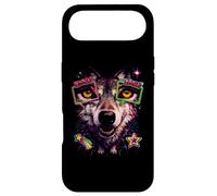 Wolf Retro avec Zoom 80s Vaporwave Gamer Coque pour iPhone Air