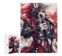 Wolf Rock Star Art Print Puzzle 1000 Pièces Educa Jouet en Bois Cadeau Unique Décoration Intérieure Jeu Éducatif Challenge Toy Adultes Et Enfants À Partir De 14 Ans 500 PCS
