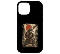 Wolf Samurai Warrior Japanese Vintage Graphic Ukiyo-e Art Coque pour iPhone 12 Mini