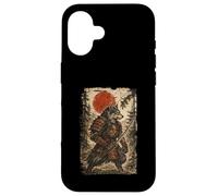 Wolf Samurai Warrior Japanese Vintage Graphic Ukiyo-e Art Coque pour iPhone 16
