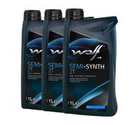 WOLF Semi-Synth 2T API TC, ISO-L-EGB, JASO FB, Huile moteur 2 temps 1 L
