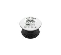 Wolf Spider Lycosidae Arachnid Natural History PopSockets PopGrip Adhésif