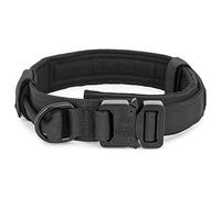 WOLF TACTICAL Collier pour chien de grande taille, militaire, robuste, pour chiens de taille moyenne, collier pitbull, collier berger allemand