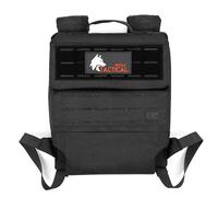WOLF TACTICAL Sac à dos lesté pour plaques de ruck, plaques de poids, sac à dos pour course à pied, marche, entraînement de force, noir, Large, Tactique
