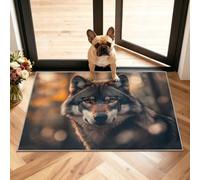 Wolf Tapis 60x90cm, Forest Tapis for Bedroom