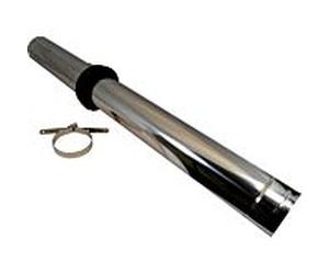 Wolf toit match0 2651908 DN 60/100, 1000 mm, acier inoxydable / polypropylène, pour façade de tuyau d'air / d'échappement