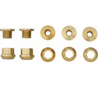 Wolf Tooth Components 1x 6mm Pignon Boulon Or Set 5 Double Hexagonal Fixations