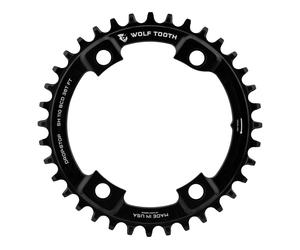 Wolf Tooth Components Plateau Asymmetric 4 bras 110 BCD pour Shimano noir 42 Zähne