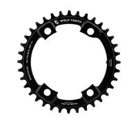 Wolf Tooth Components Plateau Asymmetric 4 bras 110 BCD pour Shimano noir 50 Zähne