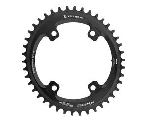 Wolf Tooth Components Plateau Elliptical 110 BCD Asymmetric 4 bras pour Shimano GRX noir 46 Zähne