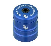 Wolf Tooth Components Set de Capuchon de Direction et Entretoises Anodized Bling Kit bleue universal