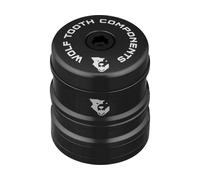 Wolf Tooth Components Set de Capuchon de Direction et Entretoises Anodized Bling Kit jaune universal