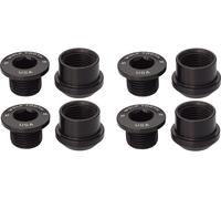 Wolf Tooth Components Set de Vis de Plateau 4 bras 6 mm noir 6 mm