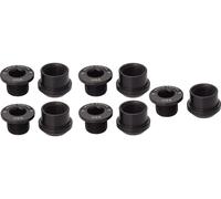 Wolf Tooth Chainring Bolts and Nuts for 1x - Set of 5 Black M8 x.75 x 5