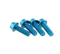 Wolf Tooth Components Support De Bouteille En Aluminium Vis, 4 Pcs - Bleu