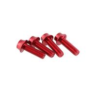 Wolf Tooth Components Support De Bouteille En Aluminium Vis, 4 Pcs - Rouge