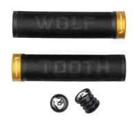 Couple De Poignées Echo Lock-On Noir/Or 484042012 Wolftooth Vélo MTB