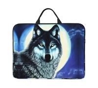 Wolf Under Moon Sacoche pour ordinateur portable (16,5 x 12,2"), convient pour les voyages quotidiens, le tourisme, les voyages d'affaires, les déplacements, etc.