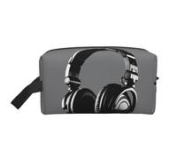 Wolf Under Moon Trousse de toilette de voyage portable de grande capacité (modèles imprimés) étanche pour homme et femme pour voyages d'affaires, fitness, salle de bain, rangement quotidien, Casque