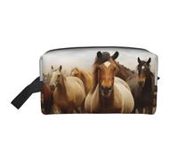 Wolf Under Moon Trousse de toilette de voyage portable de grande capacité (modèles imprimés) étanche pour homme et femme pour voyages d'affaires, fitness, salle de bain, rangement quotidien, Beaucoup