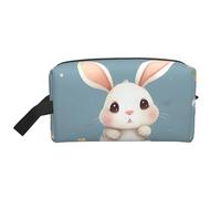 Wolf Under Moon Trousse de toilette de voyage portable de grande capacité (modèles imprimés) étanche pour homme et femme pour voyages d'affaires, fitness, salle de bain, rangement quotidien, Lapin