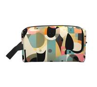 Wolf Under Moon Trousse de toilette de voyage portable de grande capacité (modèles imprimés) étanche pour homme et femme pour voyages d'affaires, fitness, salle de bain, rangement quotidien, Art