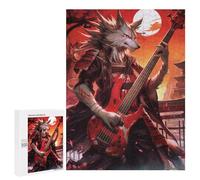 Wolf Warrior with Red Guitar Puzzle 1000 Pièces Educa Jouet en Bois Cadeau Unique Décoration Intérieure Jeu Éducatif Challenge Toy Adultes Et Enfants À Partir De 14 Ans 500 PCS