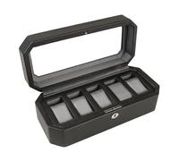 Wolf Windsor Boîtes à montres 5 montres Noir Cuir synthétique 4583029 - Unisex - Cuir synthétique