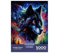 Wolf1000 Pièces Aquarelle Puzzle Tierwolf pour Adultes De Jeu pour Adultes Parfaitpourla Détente Paysagedes QuatreSaisons 38x26cm/1000pcs